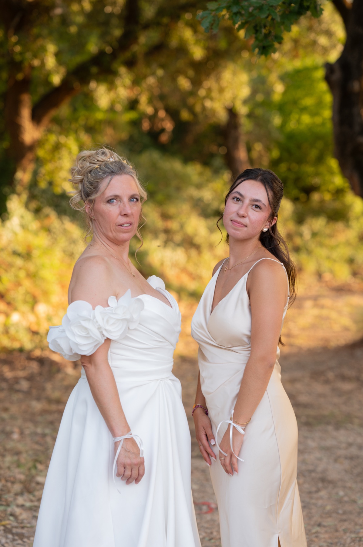 Portrait de la mariée et de sa proche